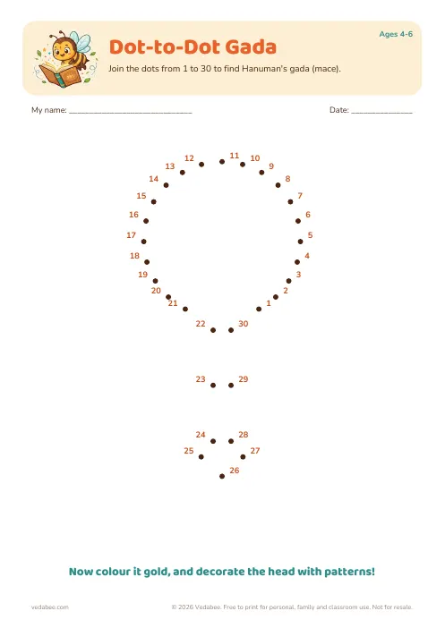 Preview of Dot-to-Dot Gada