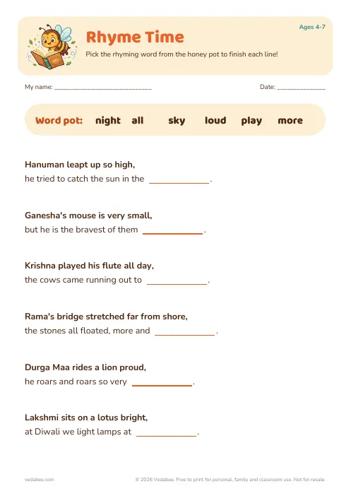 Preview of Rhyme Time