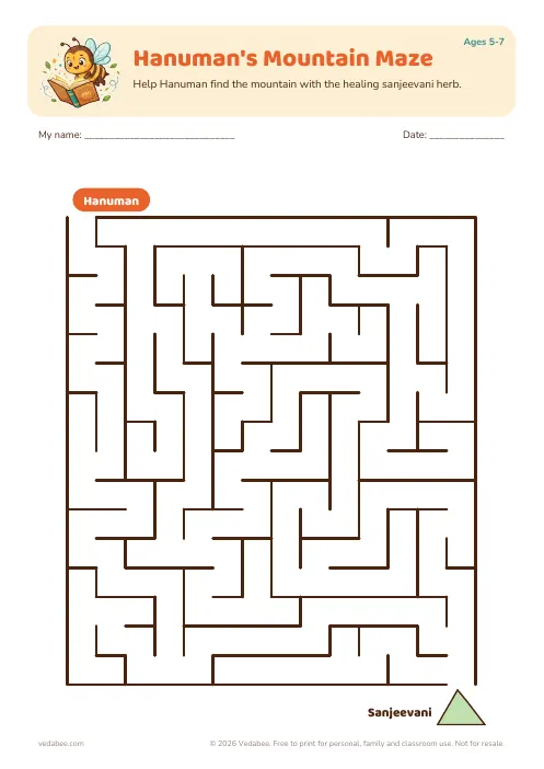 Preview of Hanuman's Mountain Maze